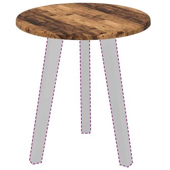 Tafelblad Oud hout 40 x 40 x 1.5 cm Bewerkt hout 3