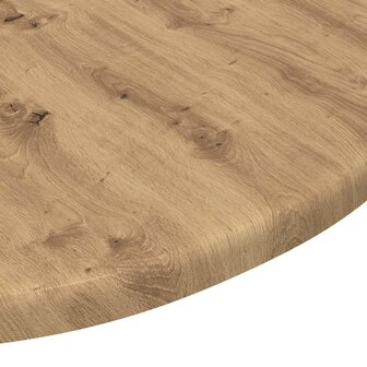 Tafelblad artisanaal eikenkleurig 50 x 50 x 1.5 cm Bewerkt hout 7
