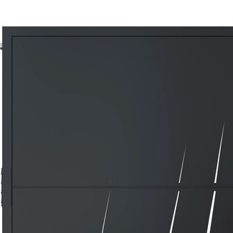 Poort met grasontwerp 105x80 cm staal antracietkleurig 6