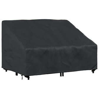 Tuinbankhoes Zwart 130 x 95 x 40 / 80 cm 420D stof 3