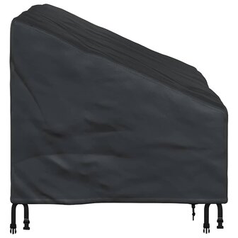 Tuinbankhoes Zwart 130 x 95 x 40 / 80 cm 420D stof 5