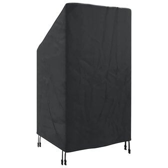 Tuinstoelhoes Zwart 70 x 70 x 85 / 125 cm 210D stof 6