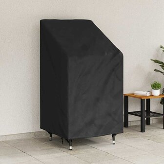 Tuinstoelhoes Zwart 70 x 70 x 85 / 125 cm 600D stof 1