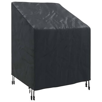 Tuinstoelhoes Zwart 75 x 78 x 65 / 100 cm 420D stof 2