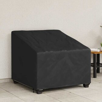 Tuinstoelhoes Zwart 90 x 90 x 50 / 75 cm 210D stof 1