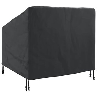 Tuinstoelhoes Zwart 90 x 90 x 50 / 75 cm 210D stof 6