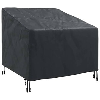 Tuinstoelhoes Zwart 90 x 90 x 50 / 75 cm 420D stof 2