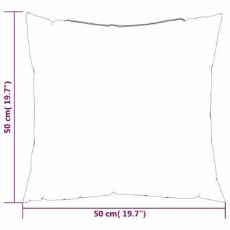 Bankkussens 4 stuks Blauw 50x50 cm Stof 8