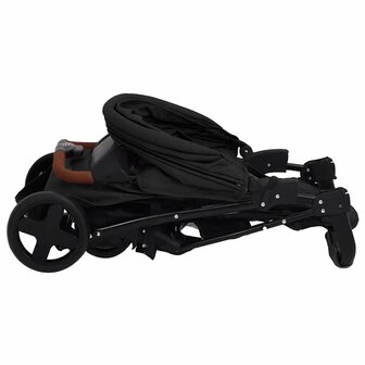 Kinderwagen 3-in-1 staal antracietkleurig 9