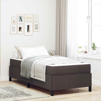 Boxspring bed Bruin 90 x 200 cm Stof, Engineered Hout 1