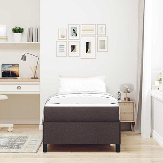 Boxspring bed Bruin 90 x 200 cm Stof, Engineered Hout 5