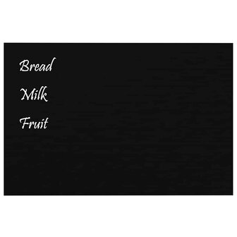 Magneetbord wandgemonteerd 60x40 cm&nbsp;gehard glas zwart 3