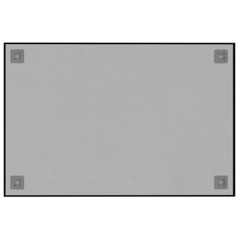 Magneetbord wandgemonteerd 60x40 cm&nbsp;gehard glas zwart 4