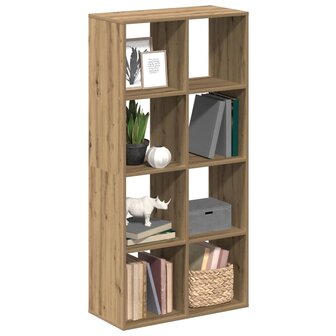 Kamerscherm / boekenkast 69,5x29x137,5 cm hout artisanaal eiken 5