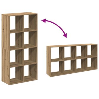 Kamerscherm / boekenkast 69,5x29x137,5 cm hout artisanaal eiken 9