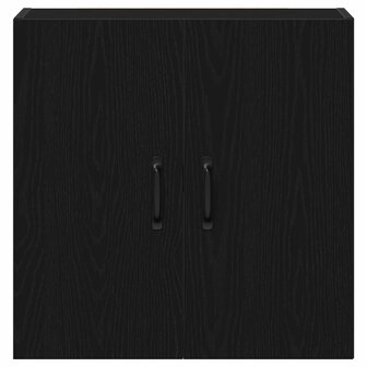 Wandkast 60x31x60 cm bewerkt hout zwart eikenkleurig 6