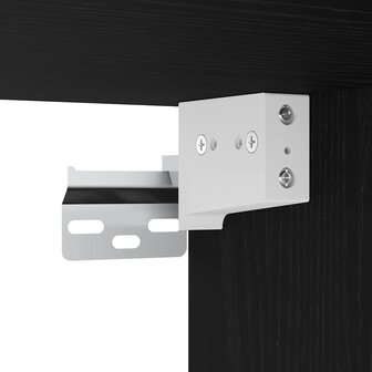 Wandkast 60x31x60 cm bewerkt hout zwart eikenkleurig 9