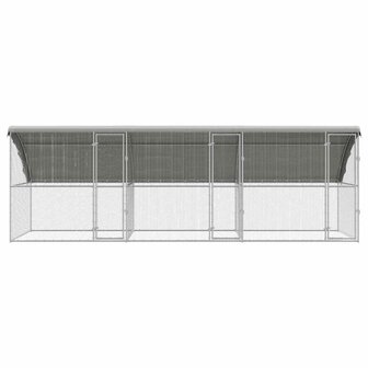 Kippenhok Zilver 600 x 200 x 198.5 cm Gegalvaniseerd staal 3