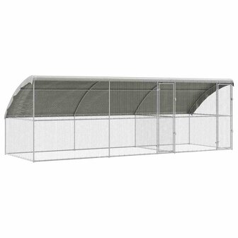 Kippenhok Zilver 600 x 200 x 198.5 cm Gegalvaniseerd staal 2