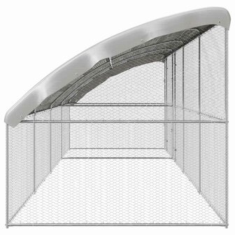 Kippenhok Zilver 800 x 200 x 198.5 cm Gegalvaniseerd staal 4