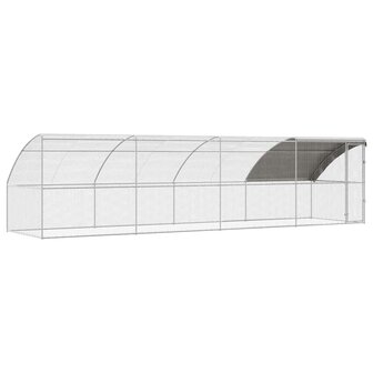 Kippenhok Zilver 800 x 200 x 198.5 cm Gegalvaniseerd staal 2