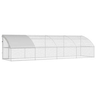 Kippenhok Zilver 800 x 200 x 198.5 cm Gegalvaniseerd staal 5