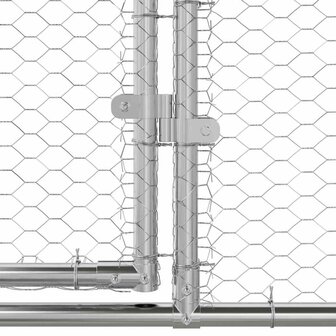 Kippenhok Zilver 800 x 200 x 198.5 cm Gegalvaniseerd staal 6