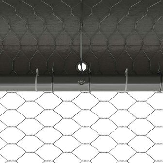 Kippenhok Zilver 800 x 200 x 198.5 cm Gegalvaniseerd staal 9