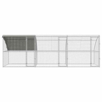 Kippenhok Zilver 600 x 200 x 198.5 cm Gegalvaniseerd staal 3