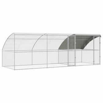 Kippenhok Zilver 600 x 200 x 198.5 cm Gegalvaniseerd staal 2