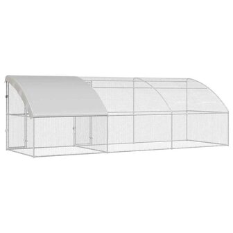 Kippenhok Zilver 600 x 200 x 198.5 cm Gegalvaniseerd staal 5