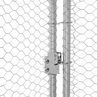 Kippenhok Zilver 600 x 200 x 198.5 cm Gegalvaniseerd staal 7