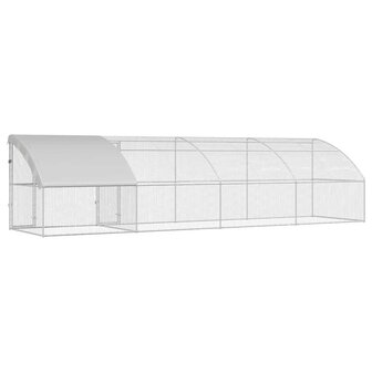 Kippenhok Zilver 800 x 200 x 198.5 cm Gegalvaniseerd staal 5