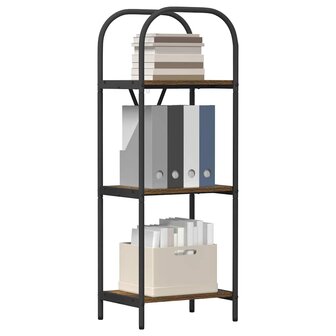 Boekenkast Gerookt eiken 40 x 30 x 109 cm Bewerkt hout 3