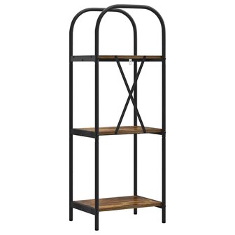 Boekenkast Gerookt eiken 40 x 30 x 109 cm Bewerkt hout 7