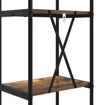 Boekenkast Gerookt eiken 40 x 30 x 109 cm Bewerkt hout 9