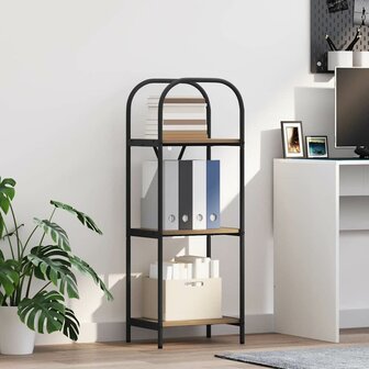 Boekenkast artisanaal eikenkleurig 40 x 30 x 109 cm 1