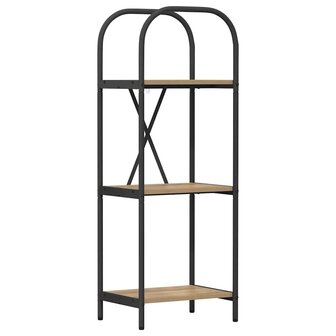 Boekenkast artisanaal eikenkleurig 40 x 30 x 109 cm 2