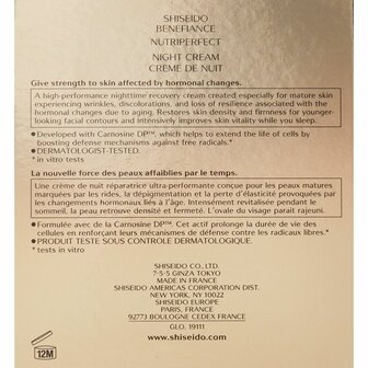 Anti-Rimpel Nachtcr&egrave;me Shiseido 34982 50 ml 8