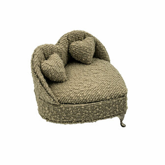 Juwelenkistje Versa Grijs Polyester Metaal Spiegel Hout MDF 16 X 13,5 X 16 CM Sofa 3
