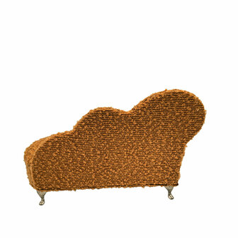 Juwelenkistje Versa Mosterd Polyester Metaal Spiegel Hout MDF 12,5 X 17 X 26,5 CM Sofa 4