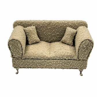 Juwelenkistje Versa Grijs Polyester Metaal Spiegel Hout MDF 9,5 X 12,5 X 23,5 CM Sofa 1