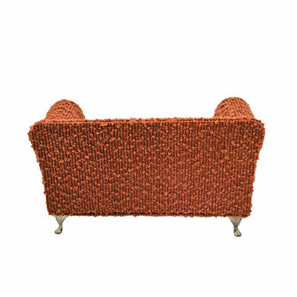 Juwelenkistje Versa Rood Polyester Metaal Spiegel Hout MDF 9,5 X 12,5 X 23,5 CM Sofa 4