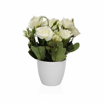Decoratieve plant Versa Ijzer Textiel Plastic Rozen 8 X 18 CM 1