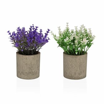 Decoratieve plant Versa Ijzer Textiel Plastic 7 x 16 cm 1