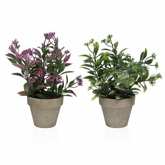 Decoratieve plant Versa Ijzer Textiel Plastic 11 x 26 cm 1
