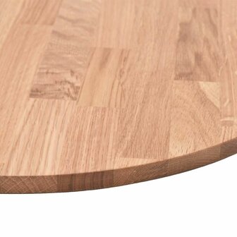 Tafelblad Anders Lichtbruin &Oslash; 30 x 2.5 cm Massief eikenhout 5