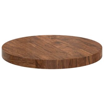 Tafelblad Anders Donkerbruin &Oslash; 30 x 2.5 cm Massief eikenhout 4
