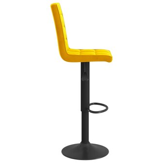 Barkruk fluweel mosterdgeel 4