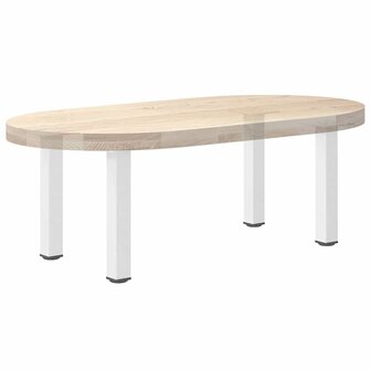 Salontafelpoten 4 st 42-44 cm staal wit 8